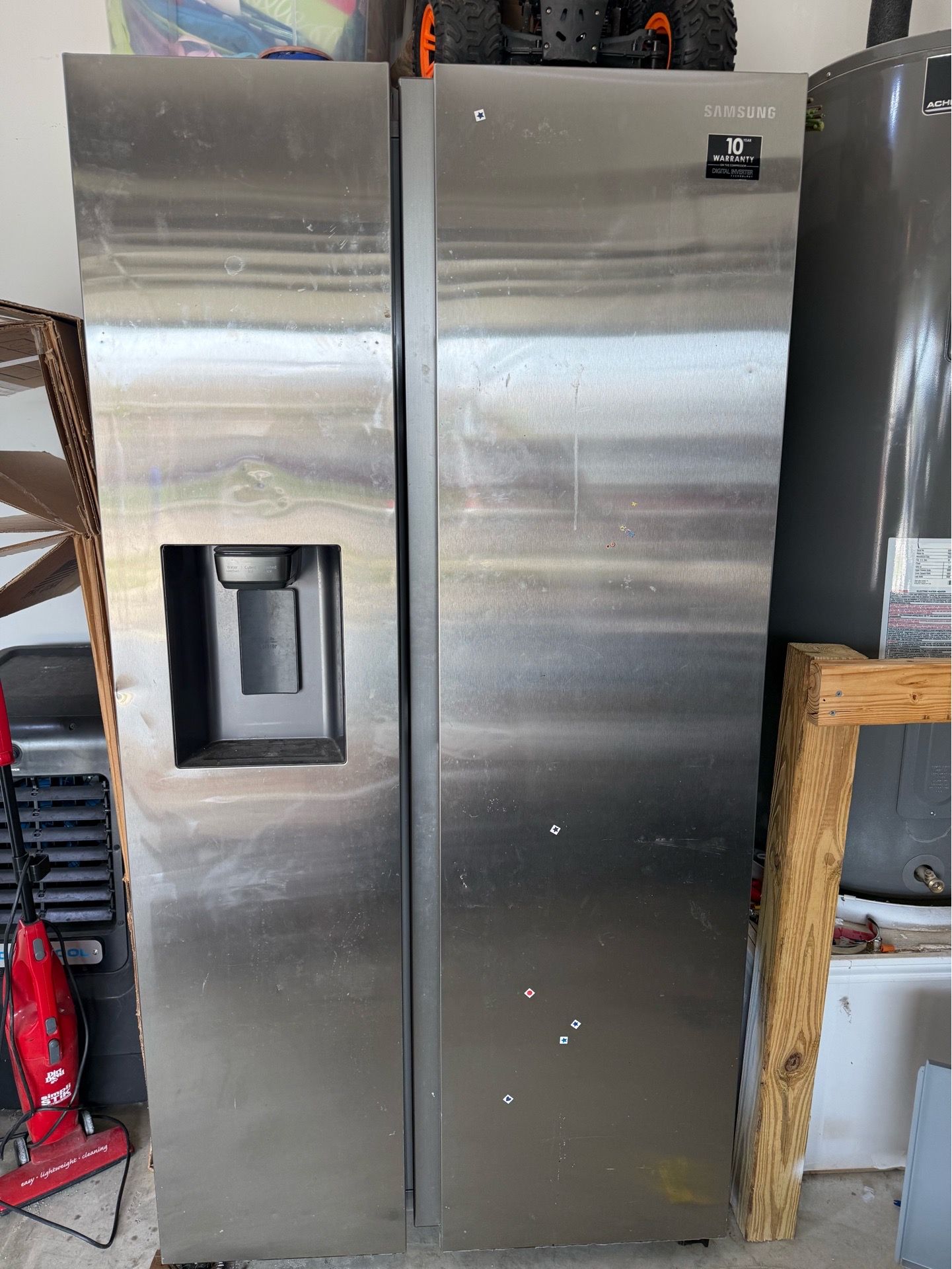 Stainless steel Samsung refrigerator