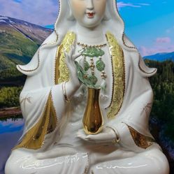 Quan yin 27” Porcelain Statue