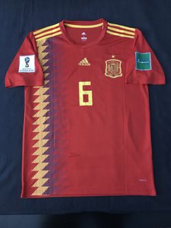 Spain Jersey National Team Iniesta #6 Large