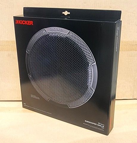 Kicker GR15 Round Steel Mesh Subwoofer Speaker Grille Cover Round Subwoofers 52GR15 🚨 Payment Options Available 🚨 No Credit Needed 🚨