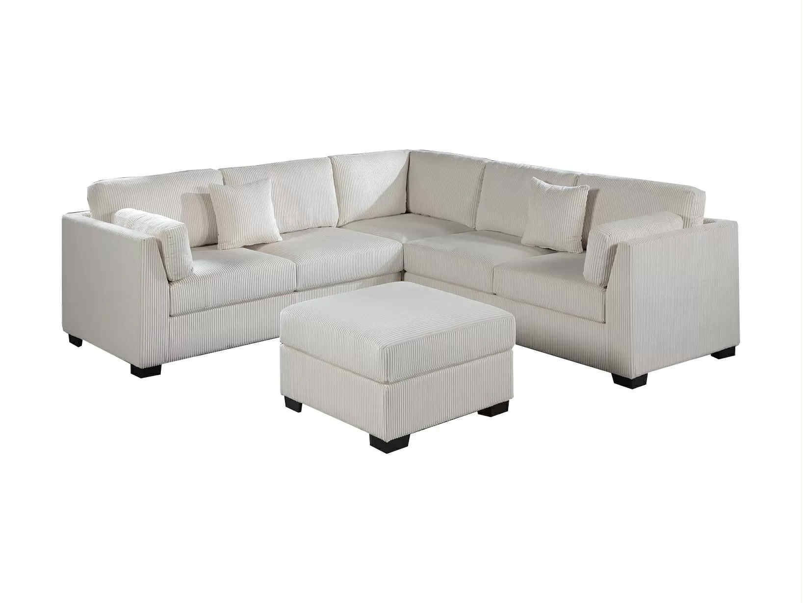 New 99x99 Sectional Couch With Ottoman / Free Delivery