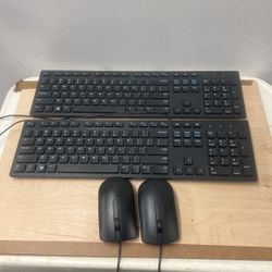 2Dell Keyboards Model And KB216D & 2 Mouse Pads