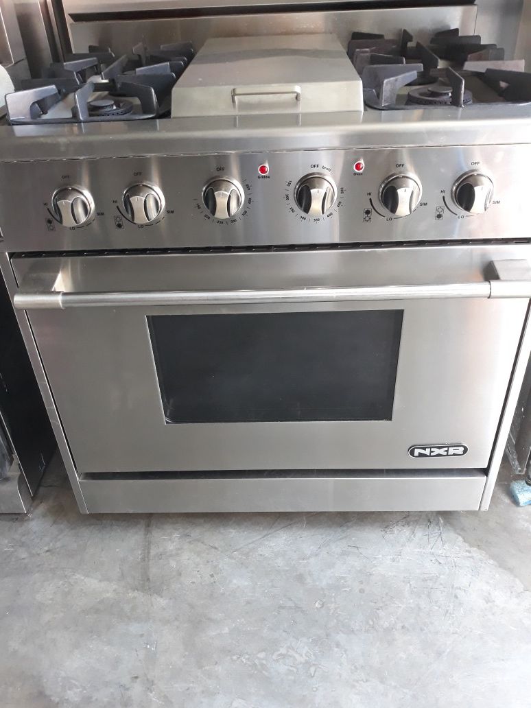 NXR PROFESSIONAL STOVE 36" WITH GRIDDLE