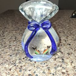 Vintage Antique Gold Fish Globe 