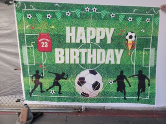 Soccer birthday banner