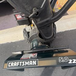 Craftsman  Electric  Start  Snow Blower  Just Touch a Button and It’s Running 