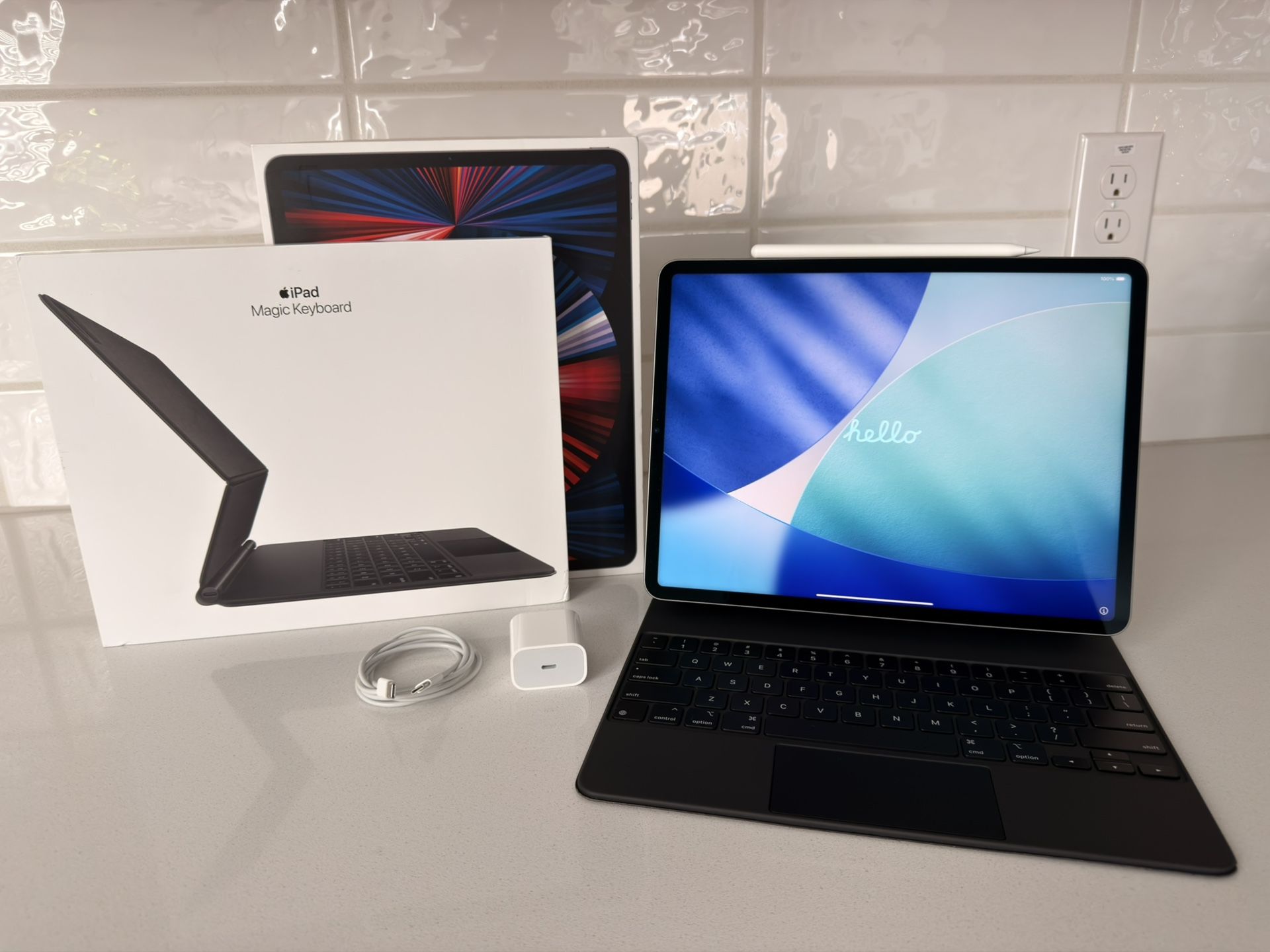 iPad Pro 13-Inch with Apple Magic Keyboard and Pencil