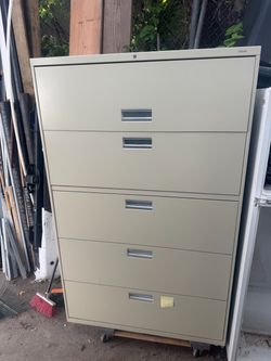 5-Drawer Lateral Metal Filing Cabinet