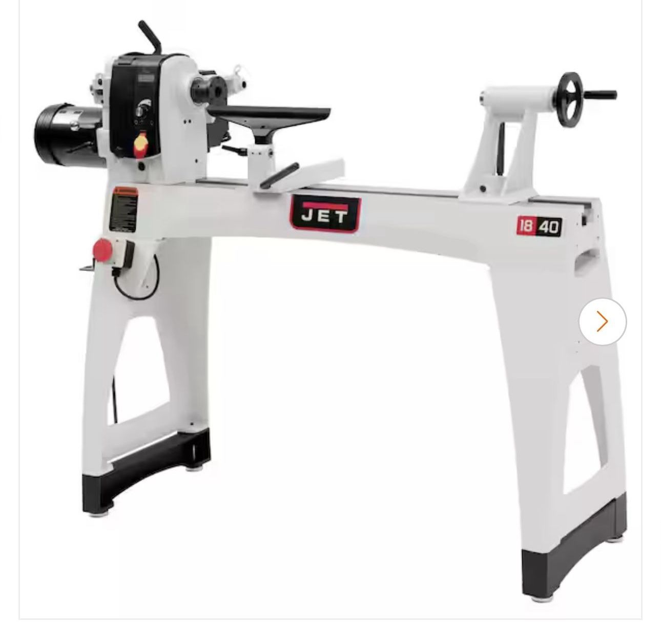 JWL 18 in. x 40 in. 230-Volt 2 HP Wood Lathe