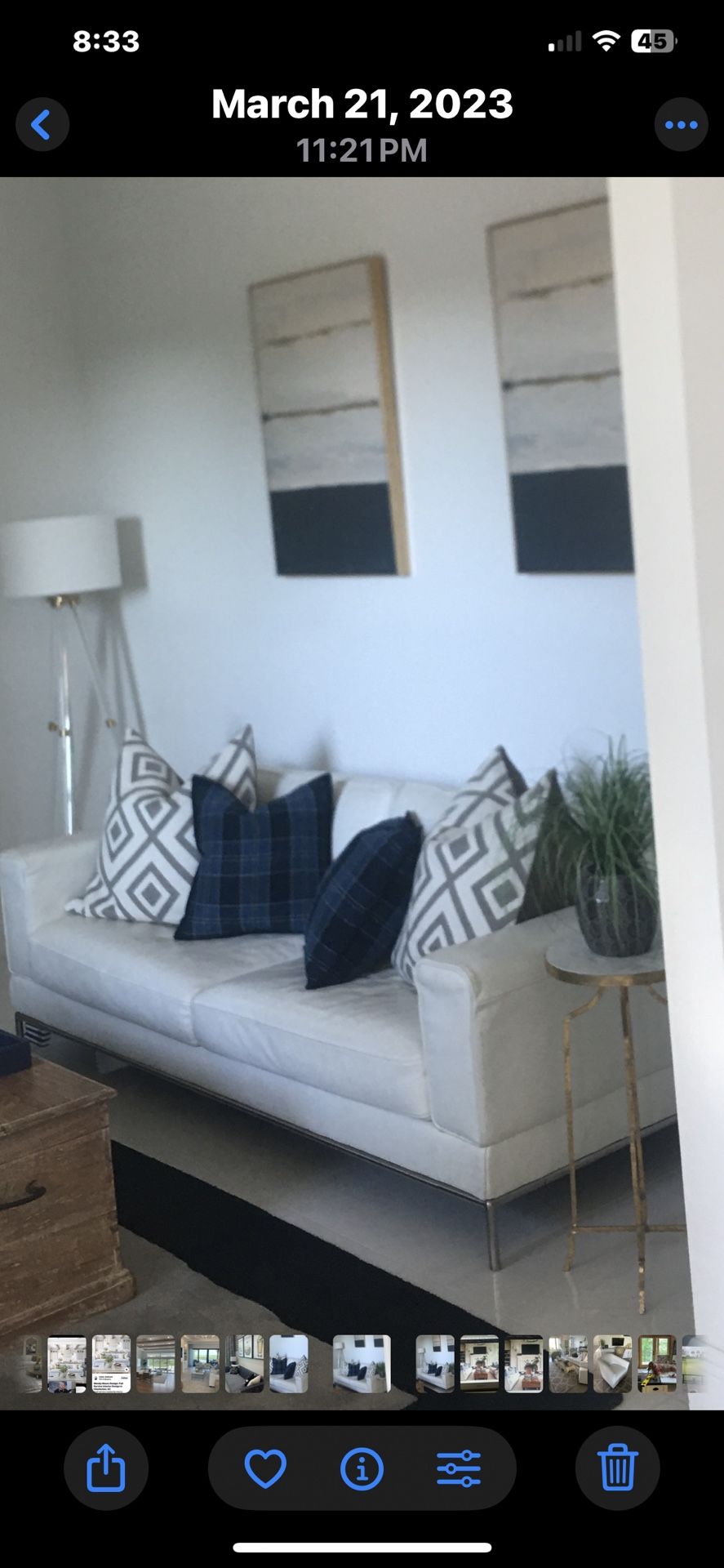 White Leather Couch
