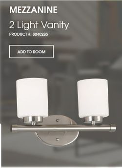 2 light vanity