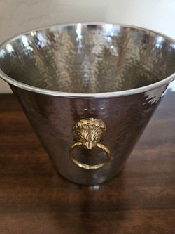 2 styles of wine/Champaign Buckets. Stainless NEW $10.00 EA