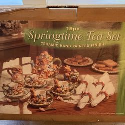 Ceramic Hand Painted Tea Set, Brand New