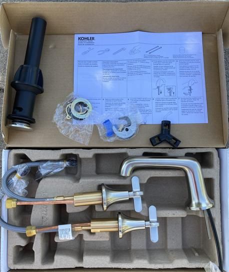 KOHLER Setra 8 in. Widespread Bathroom Faucet Brushed Nickel