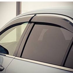 Acura 2009-2014 TSX Sedan with Chrome Trim Rain Guards