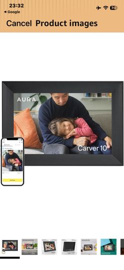Aura Carver HD WiFi Digital Picture Frame, 10.1