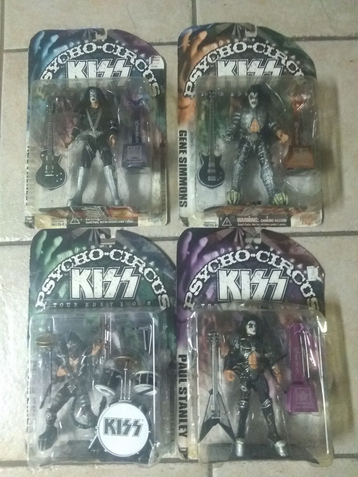 KISS McFarlane Toys KISS Psycho Circus Tour Edition Figure 4 set