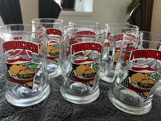 FUDDRUKERS GLASS MUGS