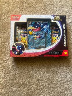 Pokemon 30th celebration greninja ex box