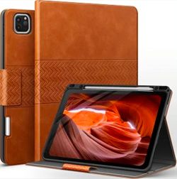 Case for iPad Pro 12.9 6th/5th/4th/3rd Generation 2022/2021/2020/2018
Slim, Durable, PU Leather, Stand, with Pencil Holder