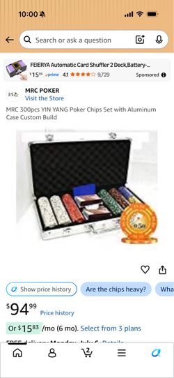 Poker set and George Foreman grill