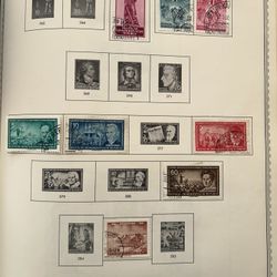 Germany 🇩🇪 German Democratic Republic Posted Stamp Collection Of Nine Stamps Issued 1955