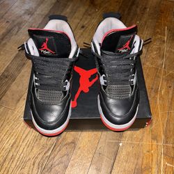 Jordan 4 “bred Reimagined” Size 7Y