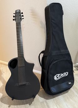 Composite Acoustics Cargo Raw Carbon Fiber Guitar w/Case & Stand