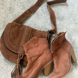 Matching Camel Brown Shoes And Bag- Could Be Separeted