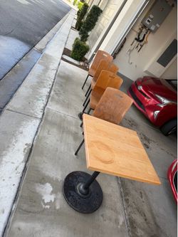 Table and chairs