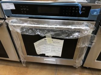 27 inch wide stainless steel wall oven KitchenAid