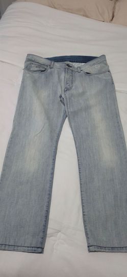 Emprio Armani Light Wash Straight Leg Denim Jeans