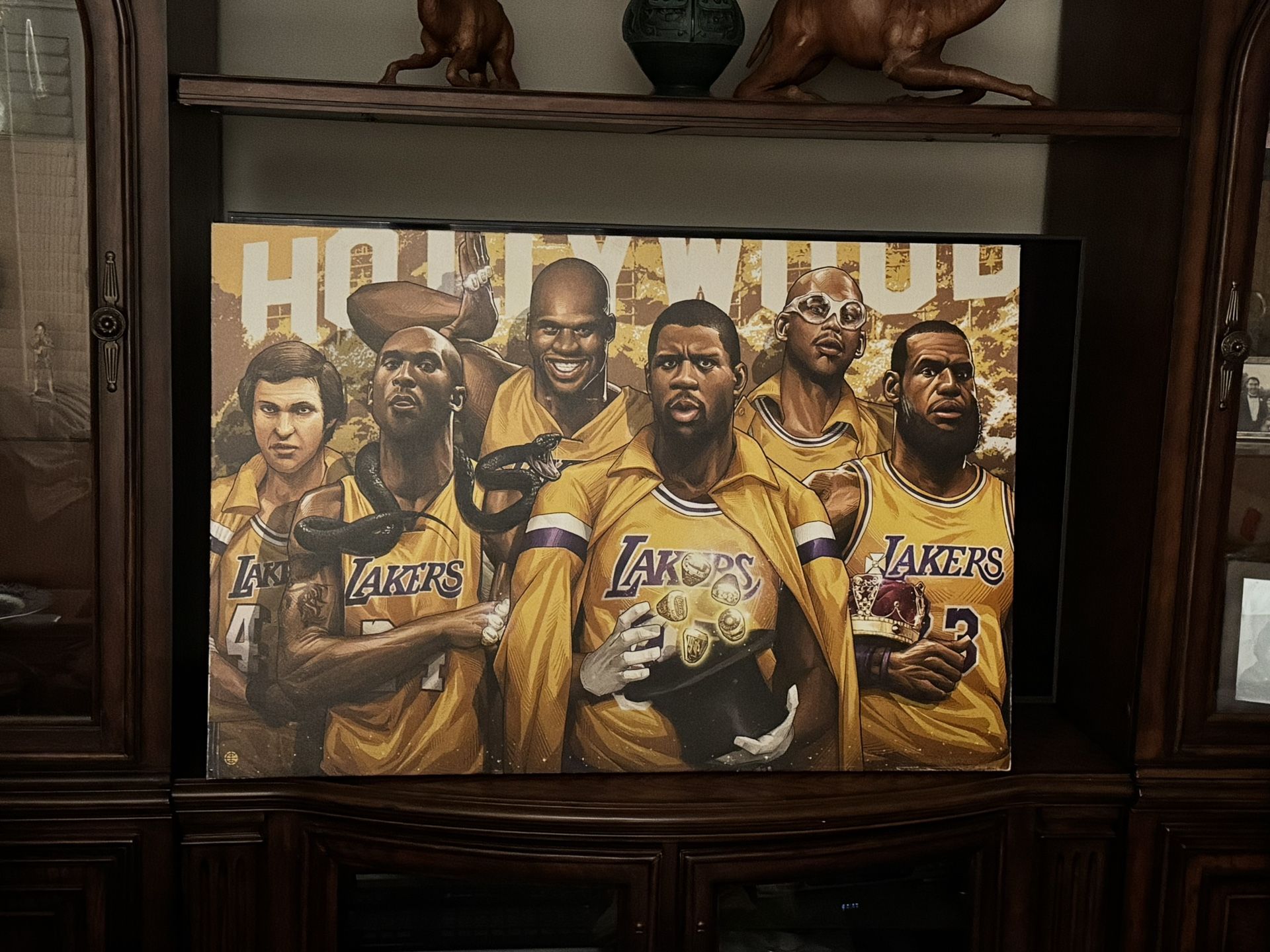 Rare Lakers Painting