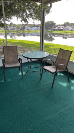 Outdoor Patio Table & 2 Chairs