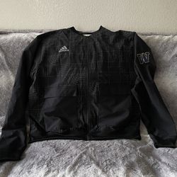  Adidas Men's Playoff Full Zip Lightweight Jacket Size Large Black NWOT 