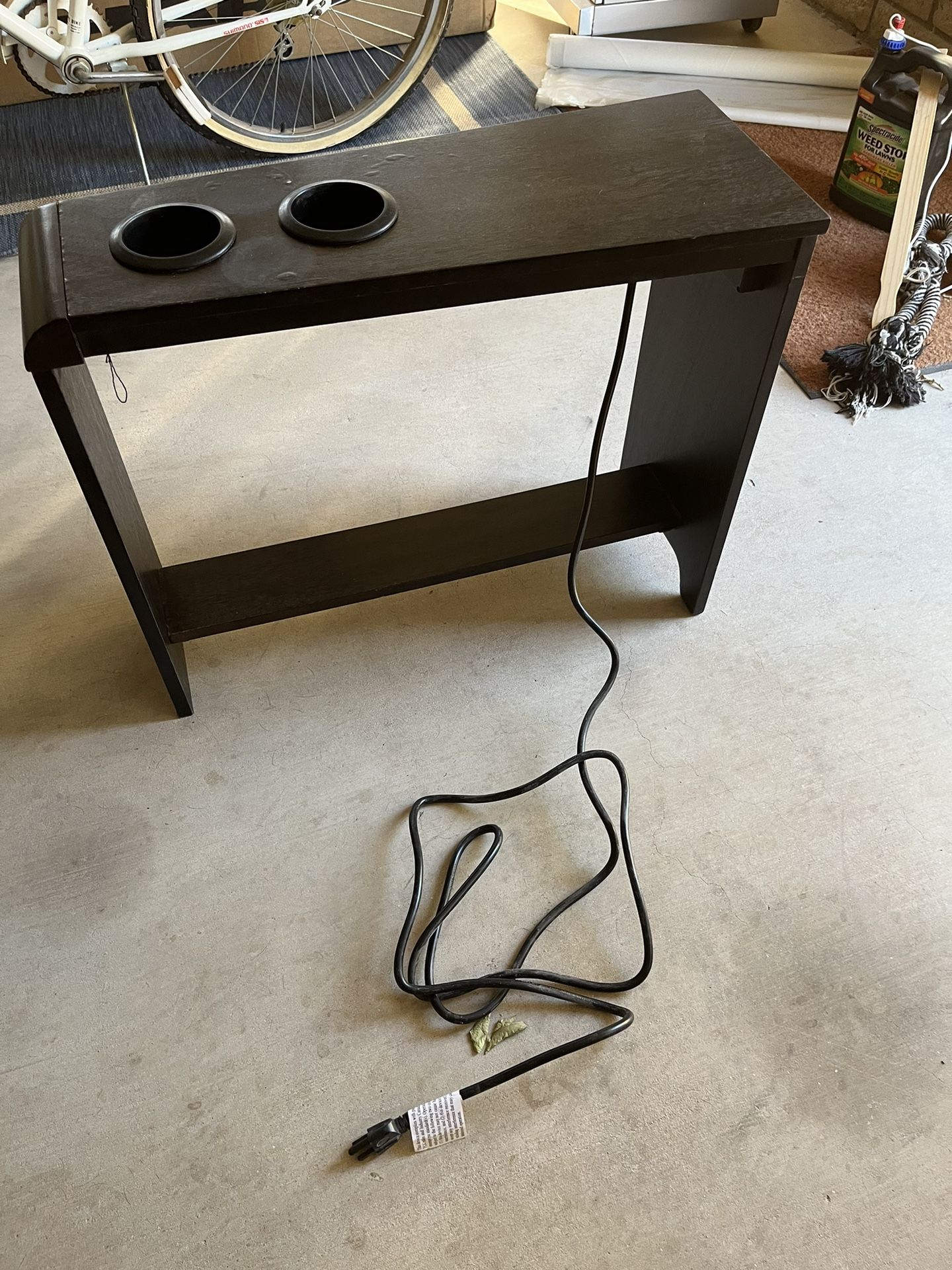 Sled Table W/Cup Holders and USB’s