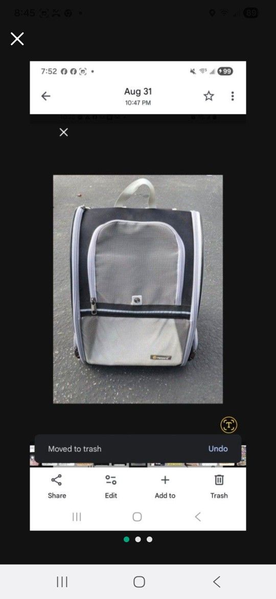 Pet Carrier Backpack, Like New