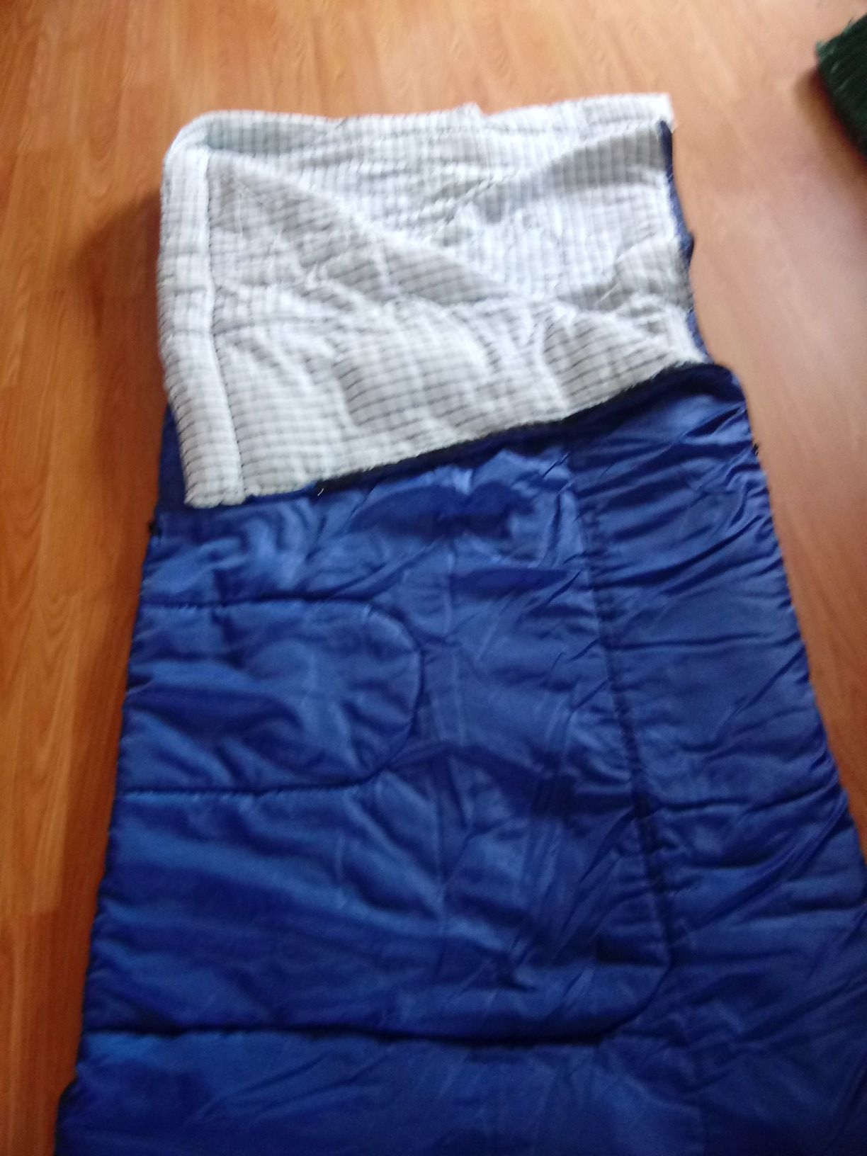 Blue Coleman sleeping bag with pellets inside USED BUT IN GREAT CONDITION