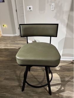 Green set of 4 Barstools