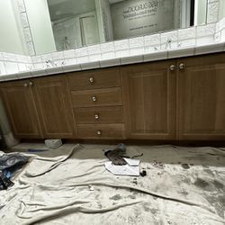 Wood Vanity Base (80 X 22)