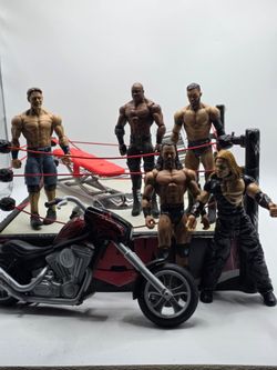 WWE WWF WRESTLING ACTION FIGURE LOT