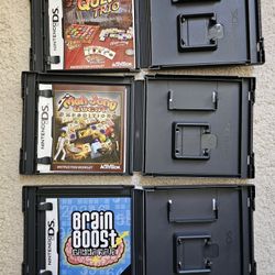 Nintendo Ds Quest Trio Mah Jong Brain Boost EMPTY CASES NO GAMES