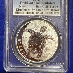 2016 1oz HAWKSBILL TURTLE SILVER COIN 