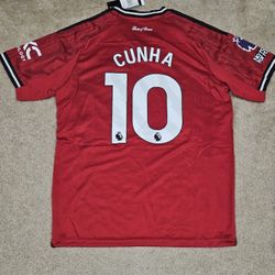 Cunha Manchester United Home Soccer Jersey