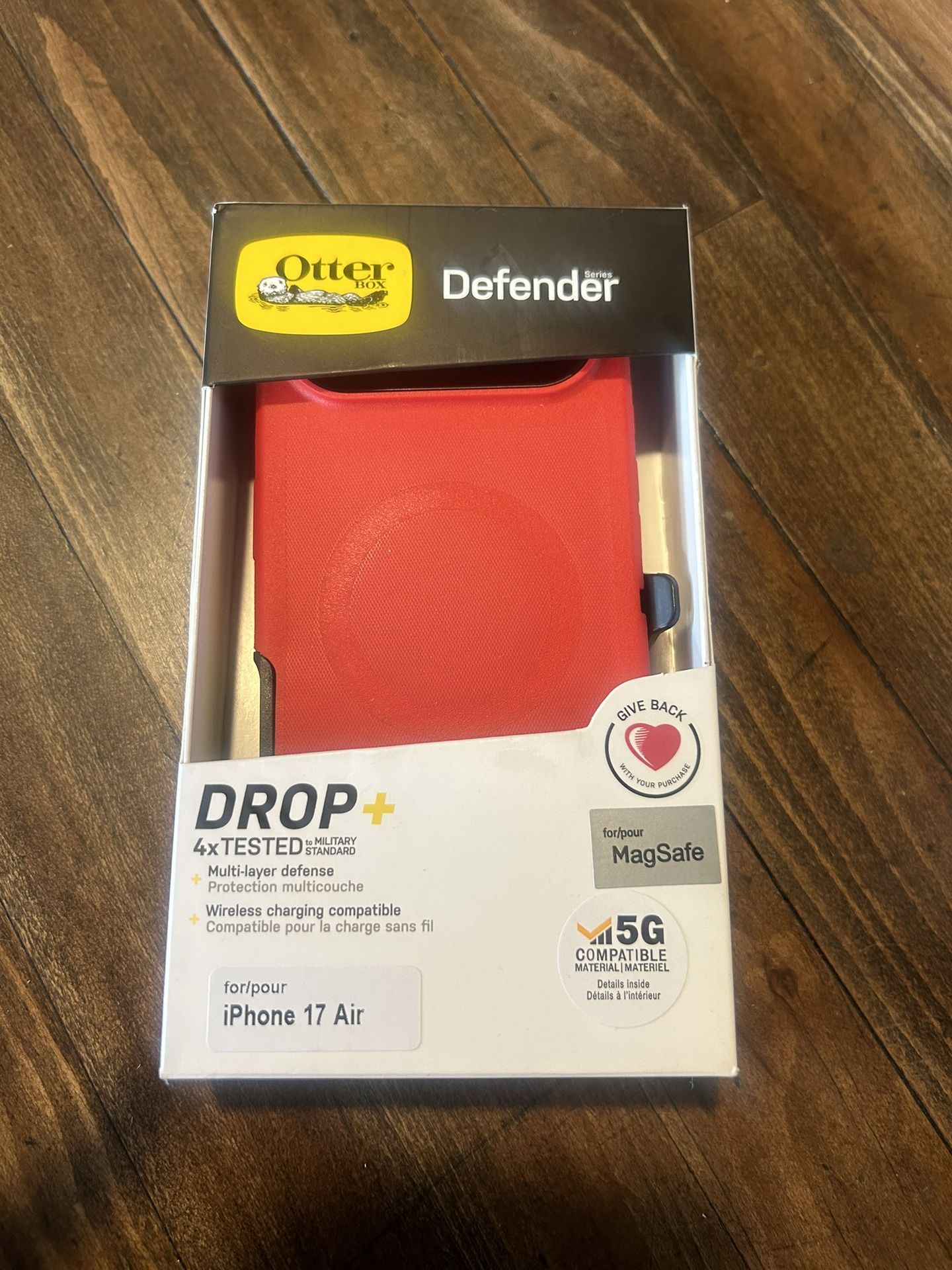 Otter box defender series for iPhone 17 air Red