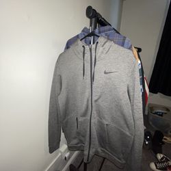 Grey Nike Therma-FIT Hoodie - Large
