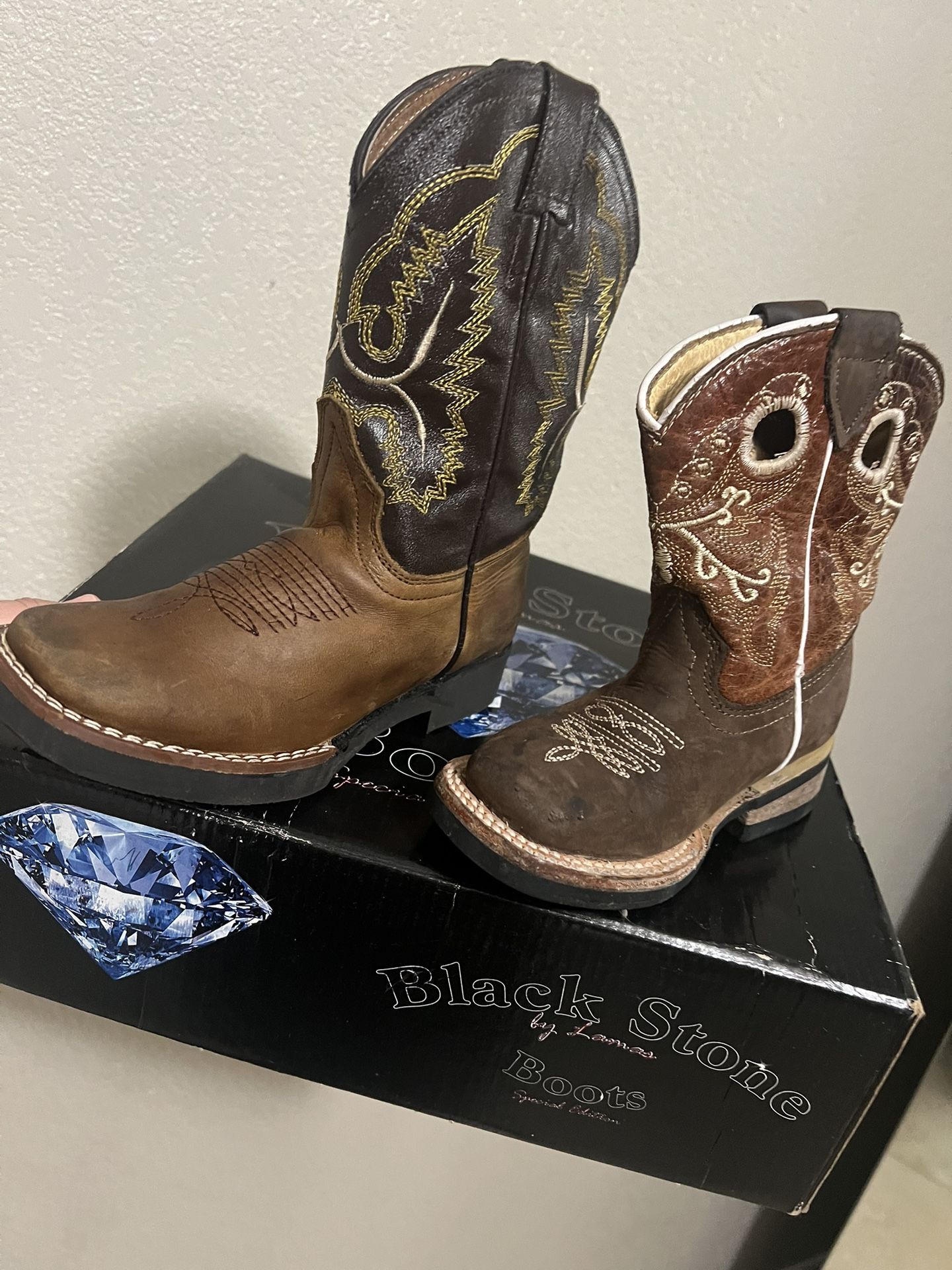 Boots Used Once Size 8 And 12 Kids