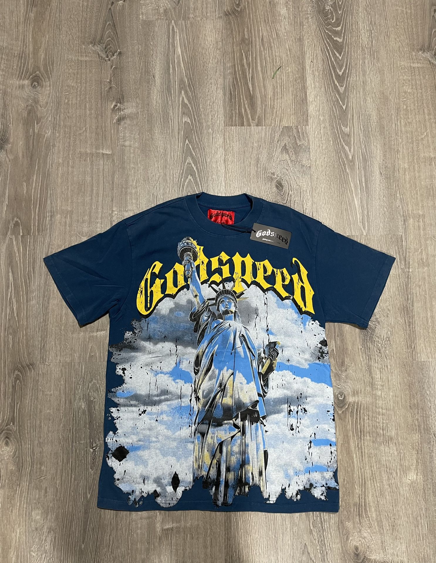 Godspeed Chrome Liberty T-shirt (Navy Wash)