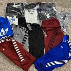 Adidas Apparel (Jackets, Pants, Hoodies, Shirts & Shorts) 100% Authentic