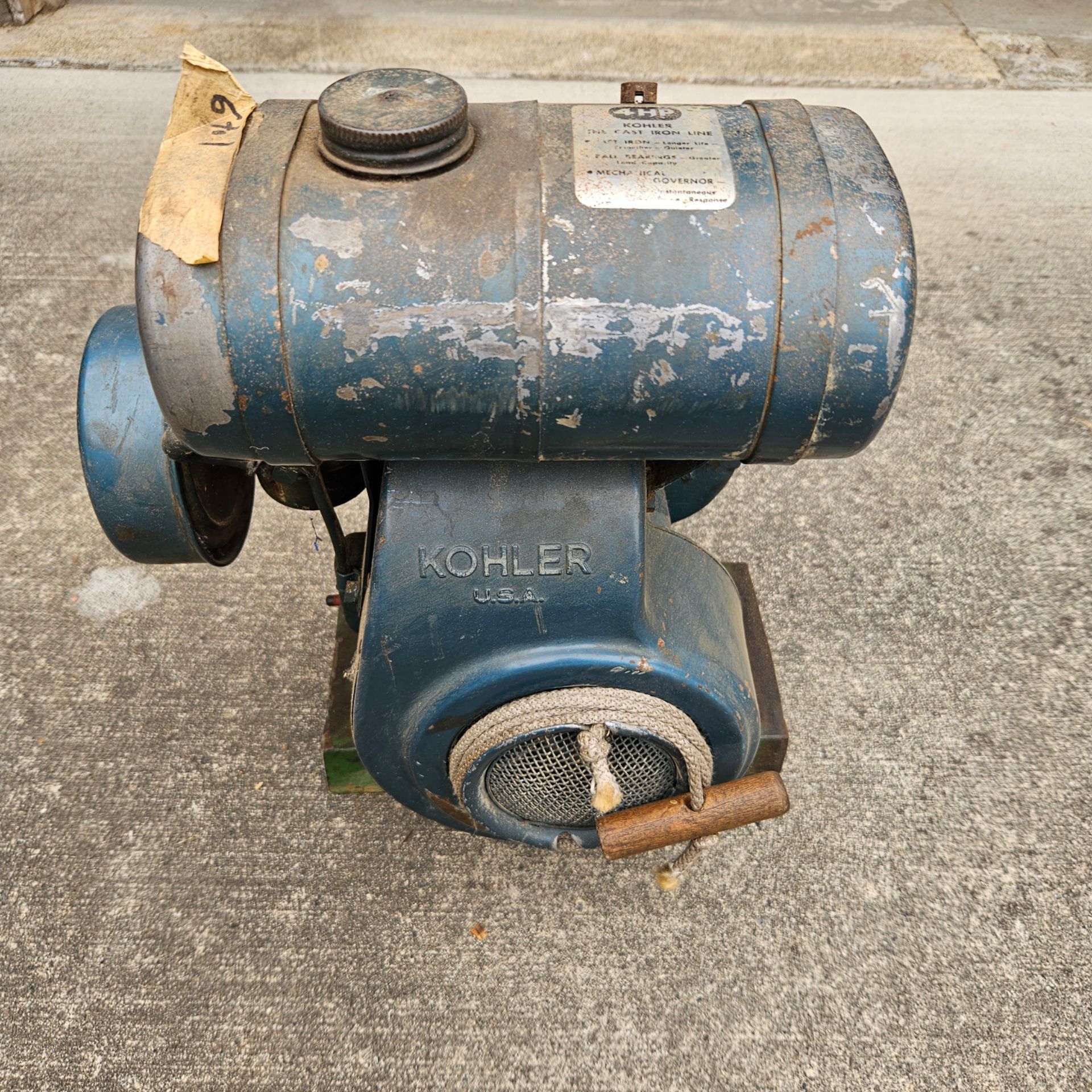 4HP stationary small gas engine w/gear box drive.